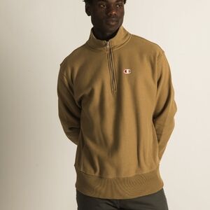 CHAMPION REVERSE WEAVE 1/2 ZIP PULLOVER SWEATER Men's Large